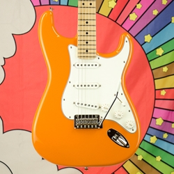 Used 2021 Fender Player Series Stratocaster Electric Guitar, Capri Orange ISS27147