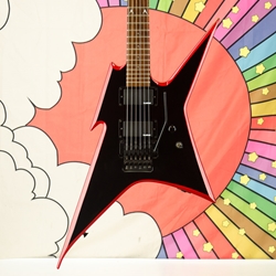 BC Rich Used B.C. Rich Standard Ironbird Electric Guitar, Locking Tremolo, Black with Red Bevels ISS27193