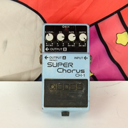 Used Boss CH-1 Super Chorus Pedal, Late 80's, Blue Label ISS27203