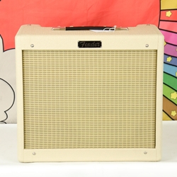 Fender Blues Junior IV 1x12 Combo Amplifier, Blonde Nubtex 2231500403