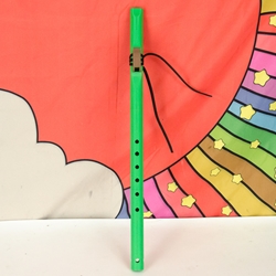 BaFlute Native American Style Flute, 3d Printed, Key of A, Green ABAFLUTE-GR