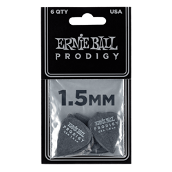 Ernie Ball 1.5mm Black Standard Prodigy Picks - 6 Pack P09199