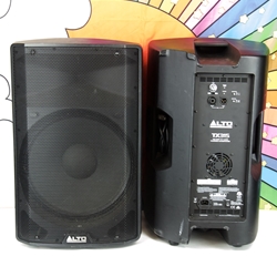 Used Pair Alto TX315 15" 2-way Powered Speaker Enclosures / 700-watts, Covers ISS27451