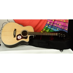 Walden G800CE Natura All-Solid Sitka/Rosewood Grand Auditorium Acoustic Cutaway-Electric - Satin Natural