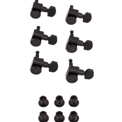 Fender Locking Stratocaster®/Telecaster® Staggered Tuning Machines (Black) (6) 0990818400