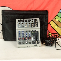 Used Peavey PV6 Mixer, PSU & Carry Bag ISS27561