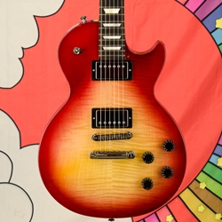 2022 Gibson Les Paul Studio Plus, Flame Maple Top, Tangerine Burst, Gator Hard Case ISS27627