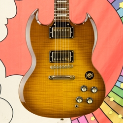 Used Epiphone SG G-400 Flame Top, Limited Edition Custom Shop, Honeyburst, Pro Deluxe ISS27693