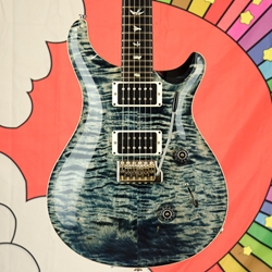 Prs 2024 PRS Custom 24, Faded Whale Blue, Tremolo, Hard Case, Paul Reed Smith ISS27982